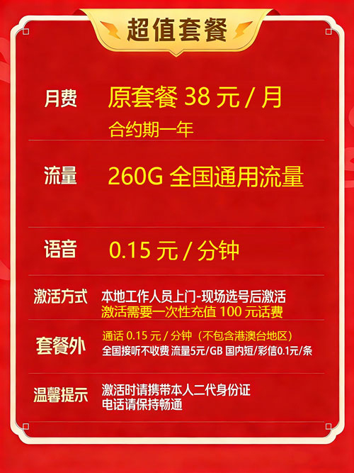 图片[2]-联通流量王38元260G【仅发广东省东莞市】-卡七七